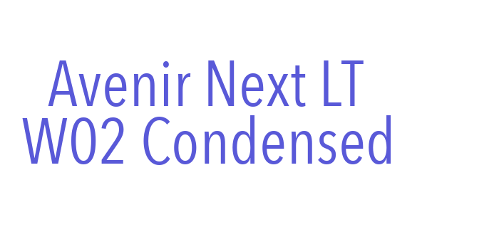 Avenir Next LT W02 Condensed Font Download