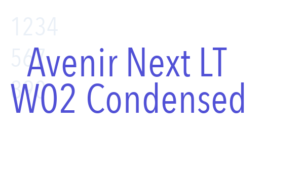 Avenir Next LT W02 Condensed font download