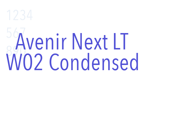 Avenir Next LT W02 Condensed