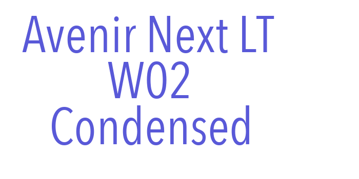 Avenir Next LT W02 Condensed Font