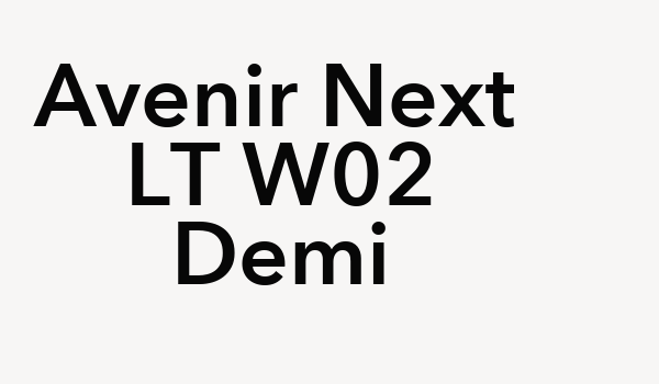 Avenir Next LT W02 Demi Font