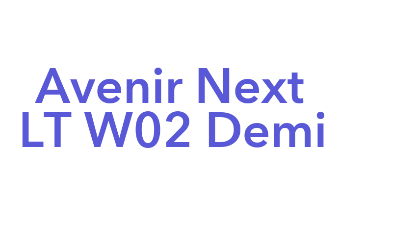 Avenir Next LT W02 Demi Font Download