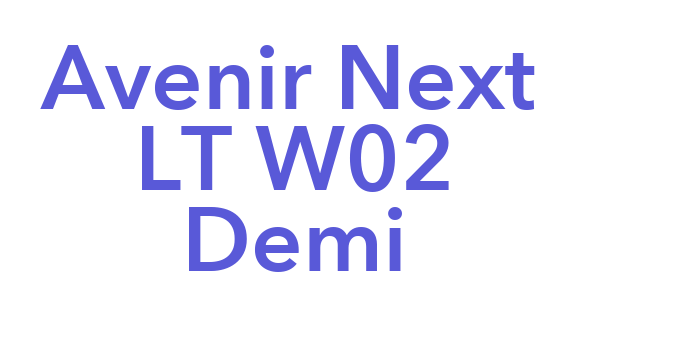 Avenir Next LT W02 Demi Font Download