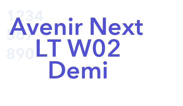 Avenir Next LT W02 Demi font download