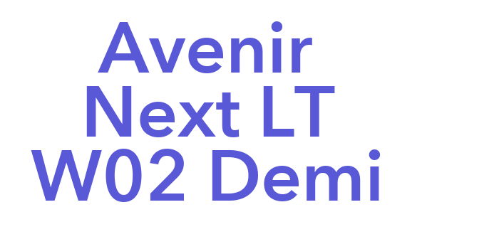 Avenir Next LT W02 Demi Font