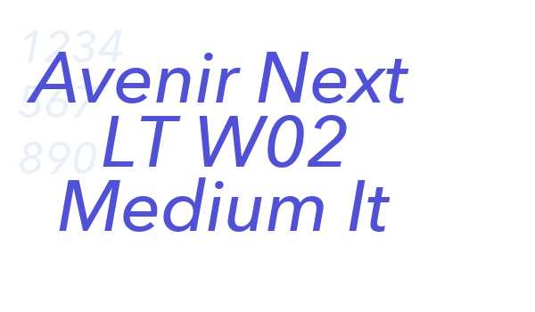 Avenir Next LT W02 Medium It font download