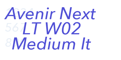 Avenir Next LT W02 Medium It-font-download