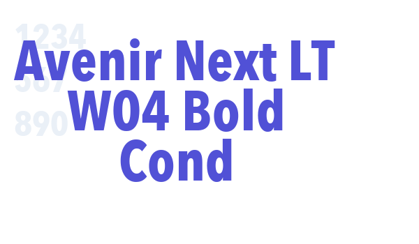 Avenir Next LT W04 Bold Cond font download