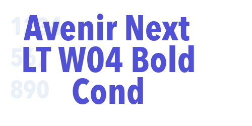 Avenir Next LT W04 Bold Cond