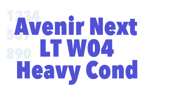 Avenir Next LT W04 Heavy Cond font download