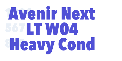 Avenir Next LT W04 Heavy Cond-font-download