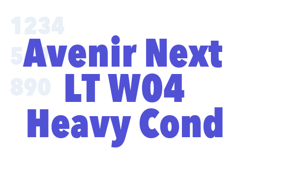 Avenir Next LT W04 Heavy Cond