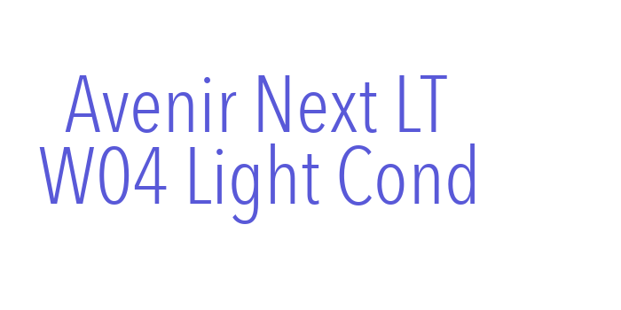 Avenir Next LT W04 Light Cond Font Download