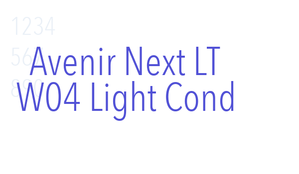 Avenir Next LT W04 Light Cond font download