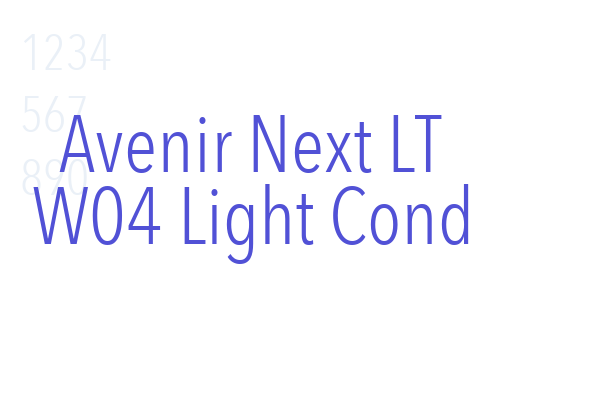 Avenir Next LT W04 Light Cond