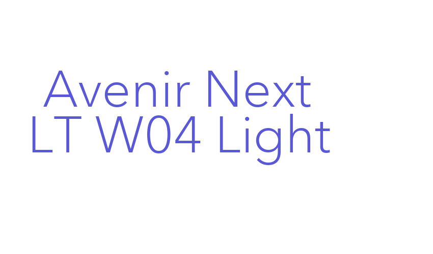 Avenir Next LT W04 Light Font Download