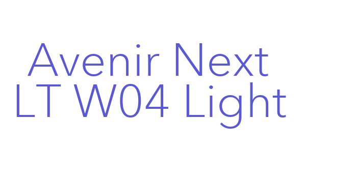 Avenir Next LT W04 Light Font Download