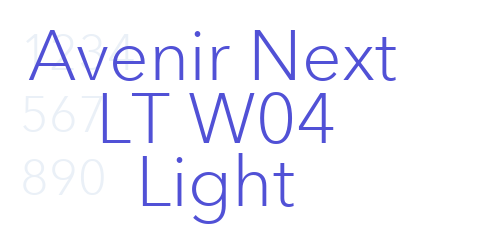 Avenir Next LT W04 Light-font-download