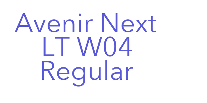 Avenir Next LT W04 Regular Font Download