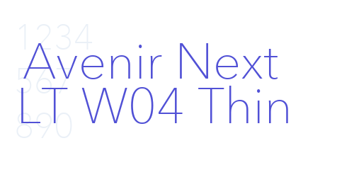 Avenir Next LT W04 Thin-font-download