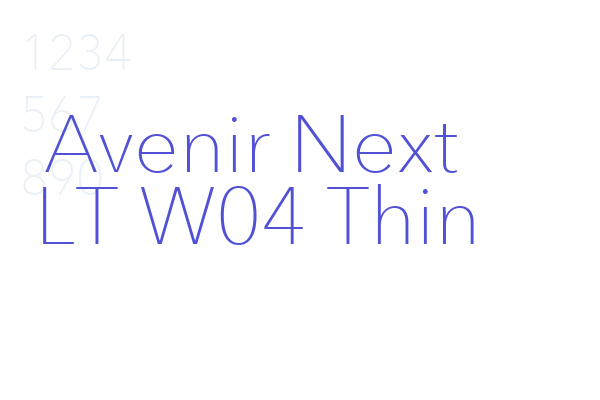 Avenir Next LT W04 Thin