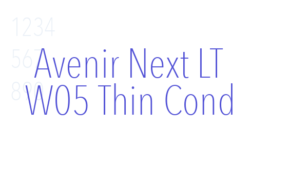 Avenir Next LT W05 Thin Cond font download