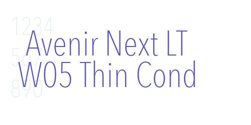 Avenir Next LT W05 Thin Cond-font-download