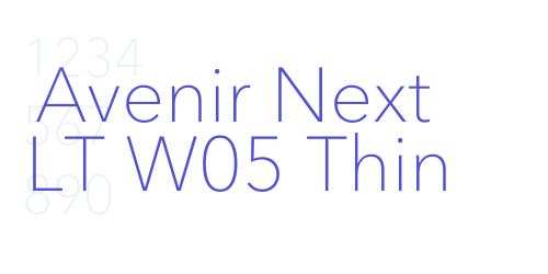 Avenir Next LT W05 Thin-font-download