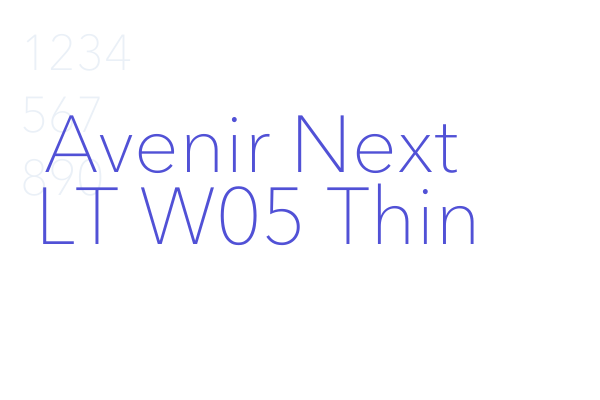 Avenir Next LT W05 Thin