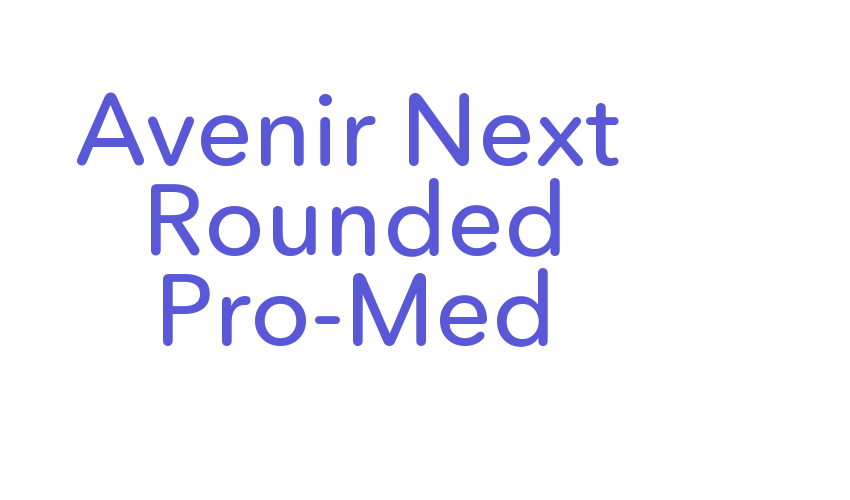 Avenir Next Rounded Pro-Med Font Download