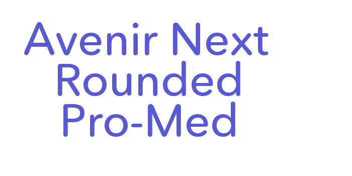 Avenir Next Rounded Pro-Med Font Download