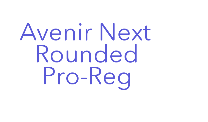 Avenir Next Rounded Pro-Reg Font Download