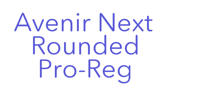 Avenir Next Rounded Pro-Reg Font Download