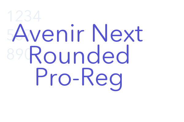 Avenir Next Rounded Pro-Reg