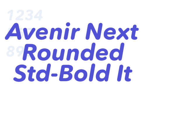 Avenir Next Rounded Std-Bold It