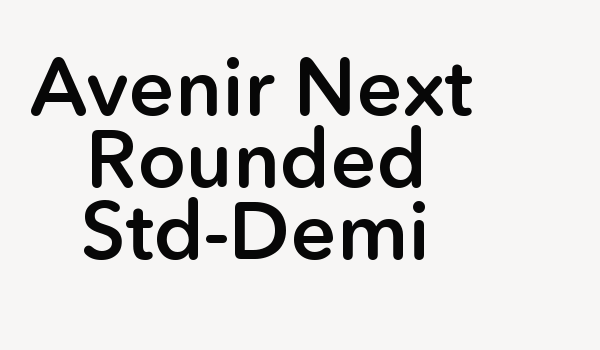 Avenir Next Rounded Std-Demi Font