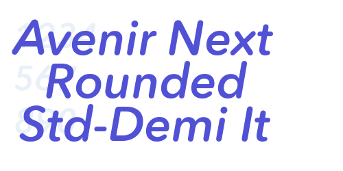 Avenir Next Rounded Std-Demi It-font-download