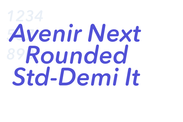 Avenir Next Rounded Std-Demi It