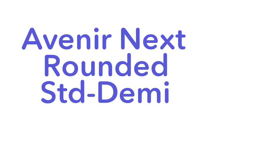 Avenir Next Rounded Std-Demi Font Download