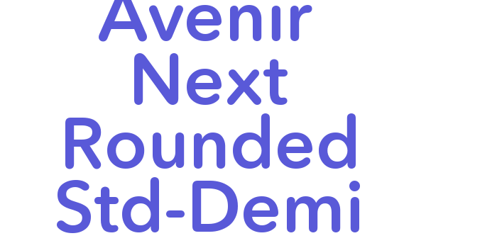 Avenir Next Rounded Std-Demi Font