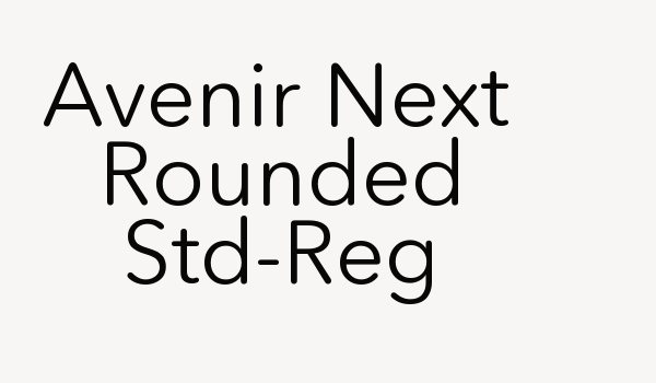 Avenir Next Rounded Std-Reg Font