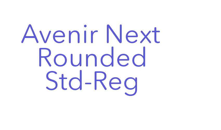 Avenir Next Rounded Std-Reg Font Download