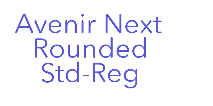 Avenir Next Rounded Std-Reg Font Download