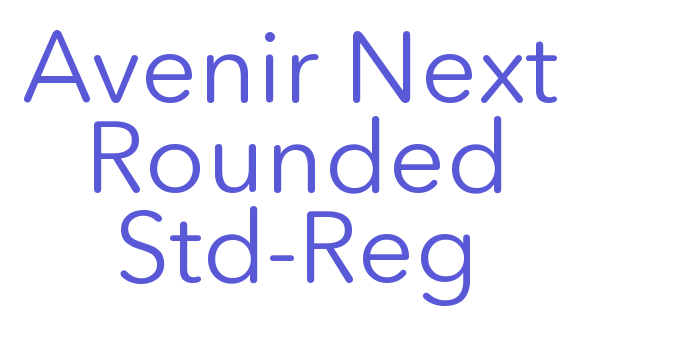 Avenir Next Rounded Std-Reg Font