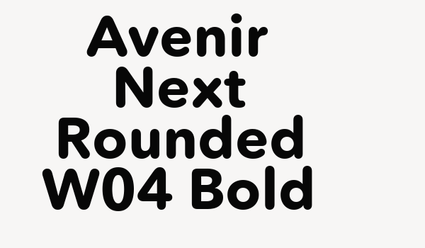 Avenir Next Rounded W04 Bold Font