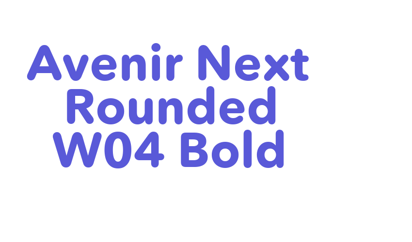 Avenir Next Rounded W04 Bold Font Download