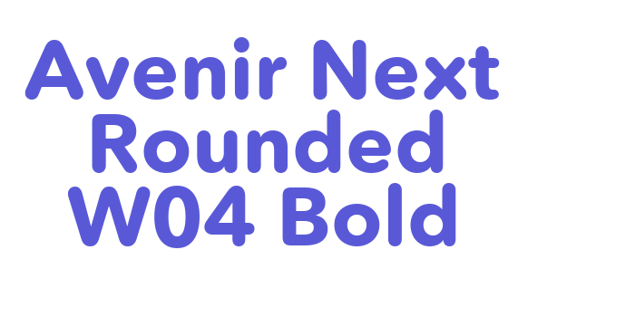 Avenir Next Rounded W04 Bold Font Download