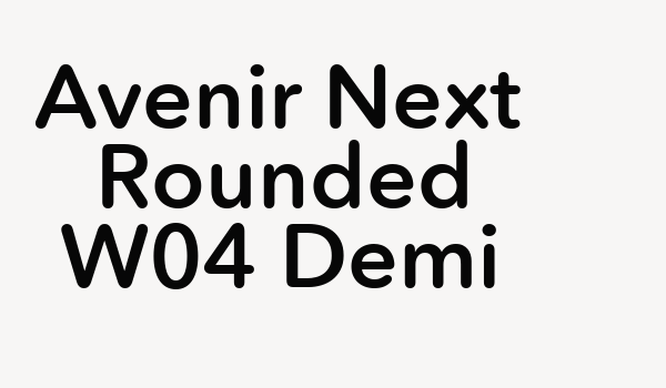 Avenir Next Rounded W04 Demi Font