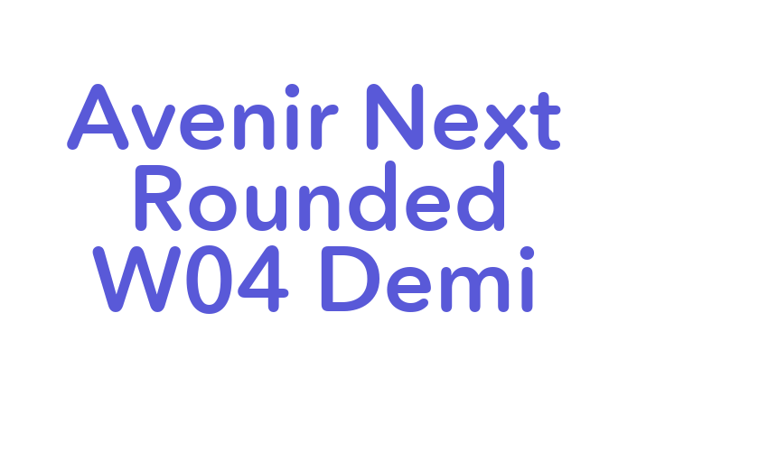 Avenir Next Rounded W04 Demi Font Download