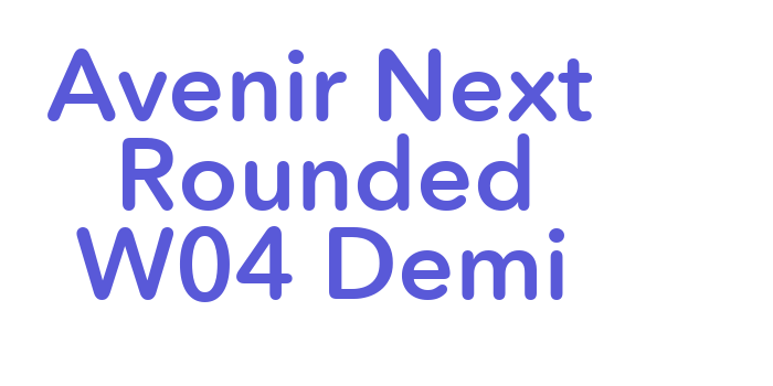 Avenir Next Rounded W04 Demi Font Download